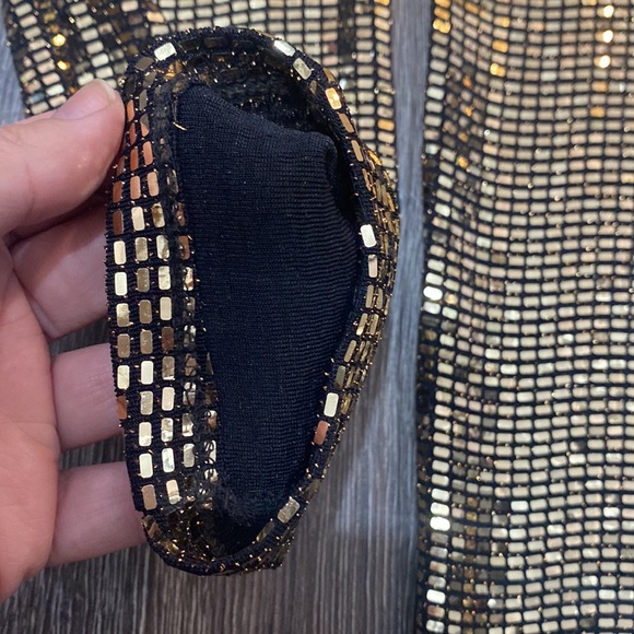 Zara gold sequin leggings, worn once - Picture 7 of 7